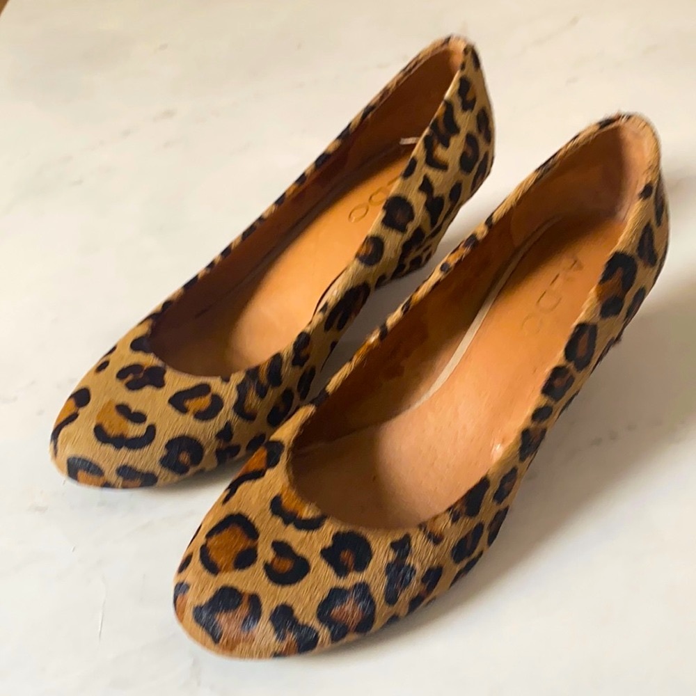 Aldo - Cheetah Wedge Size 7